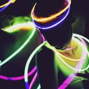 objetos fluorescentes