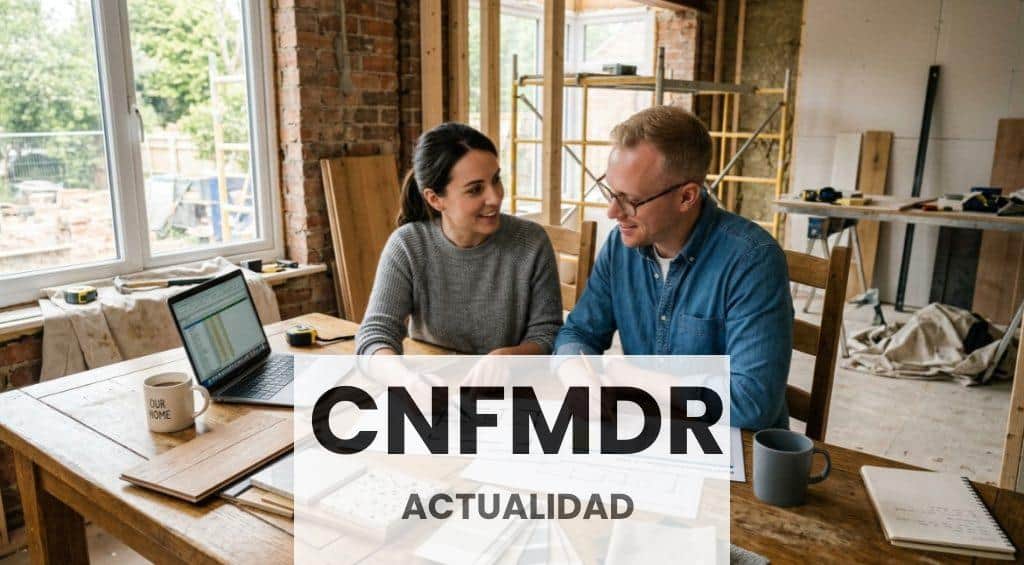Pareja calculando cómo financiar una reforma del hogar