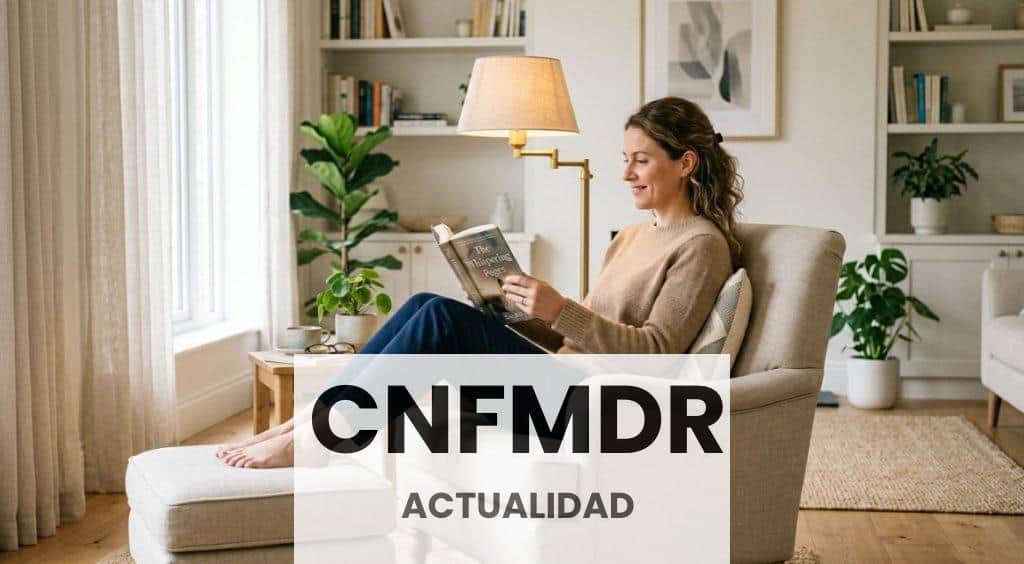 Rincón de lectura en una habitación pequeña