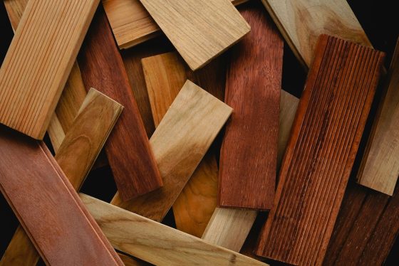 Muestras de distintos tipos de madera
